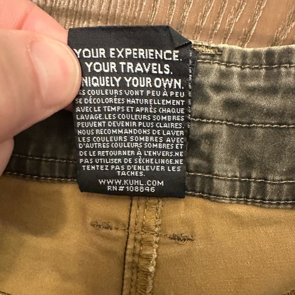 Kuhl Slackr Pants Men's 42x30 Green Straight Leg Vintage Patina Dye - Picture 8 of 13